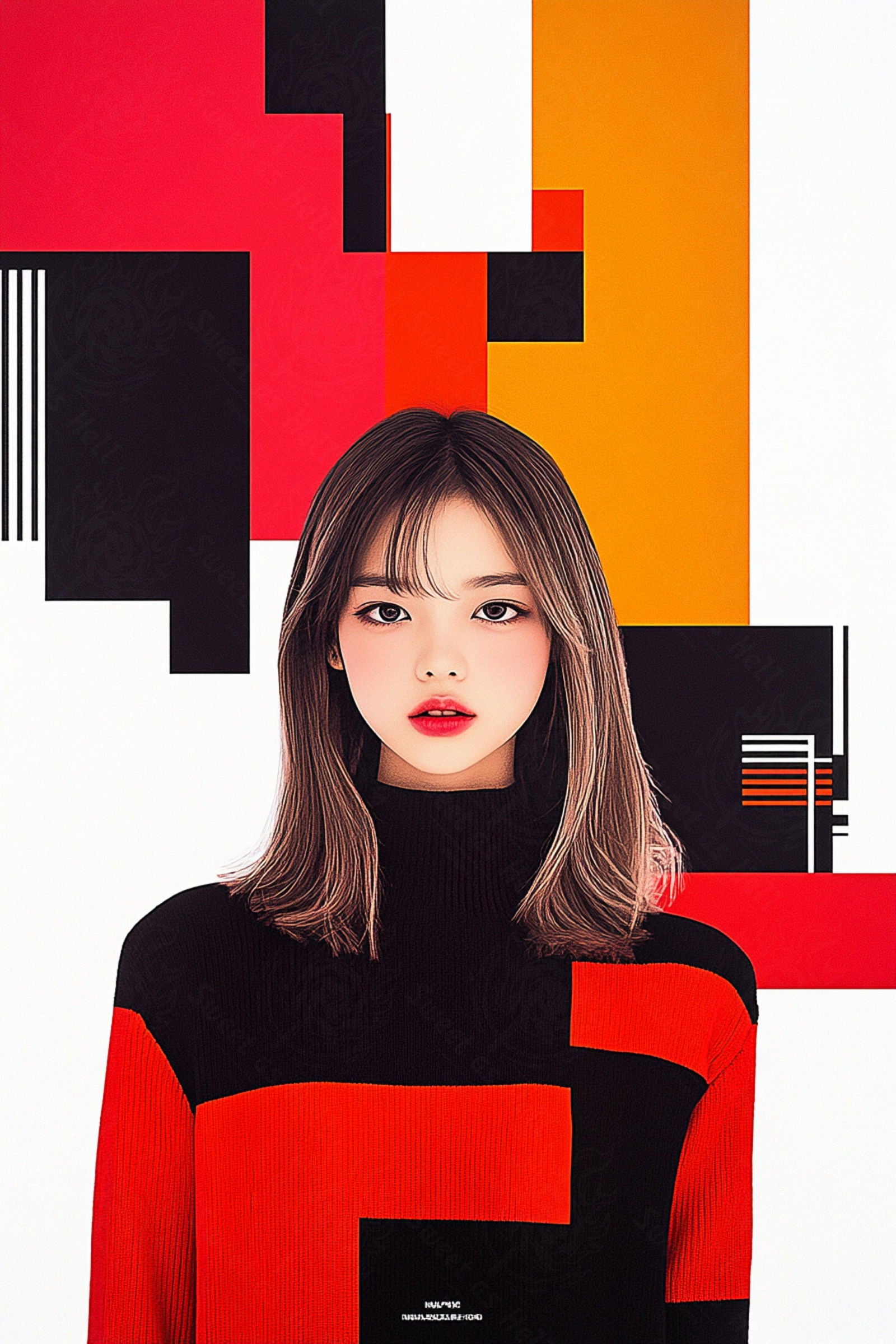 Modern Art Styled Fashion Ad Photo 02 by 03 088 SN2588 - Sweet As Hell Designs
