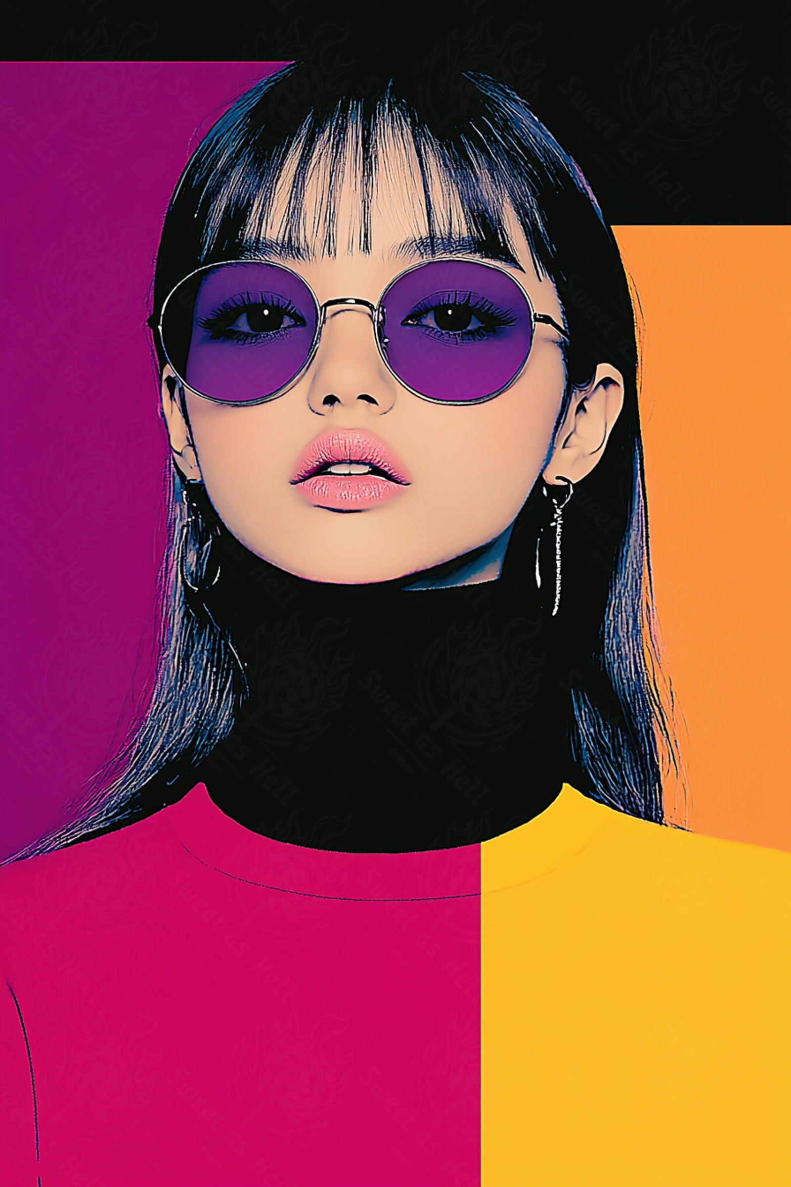 Modern Art Styled Fashion Ad Photo 02 by 03 102 SN2602 - Sweet As Hell Designs