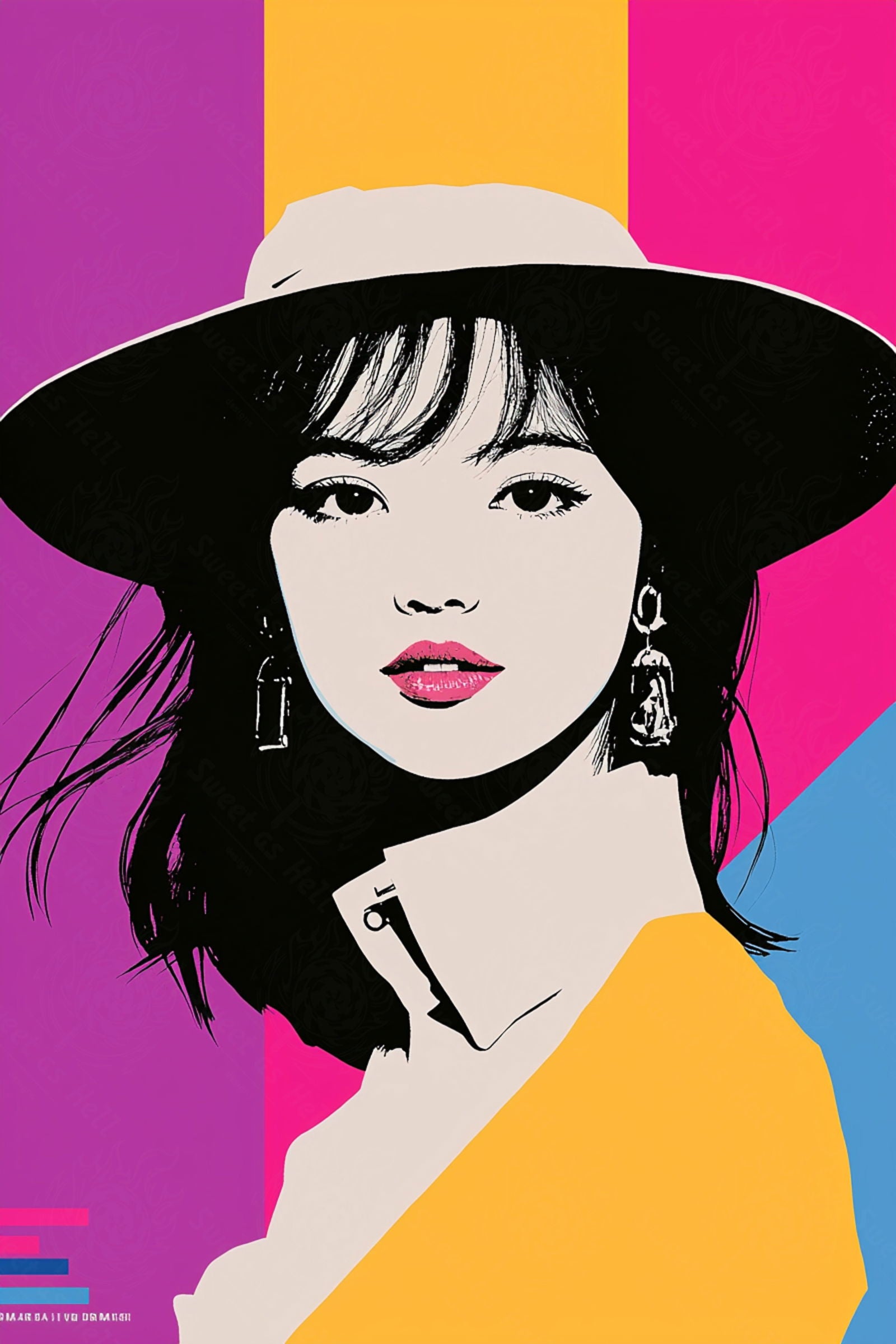 Modern Art Styled Fashion Ad Photo 02 by 03 104 SN2604 - Sweet As Hell Designs
