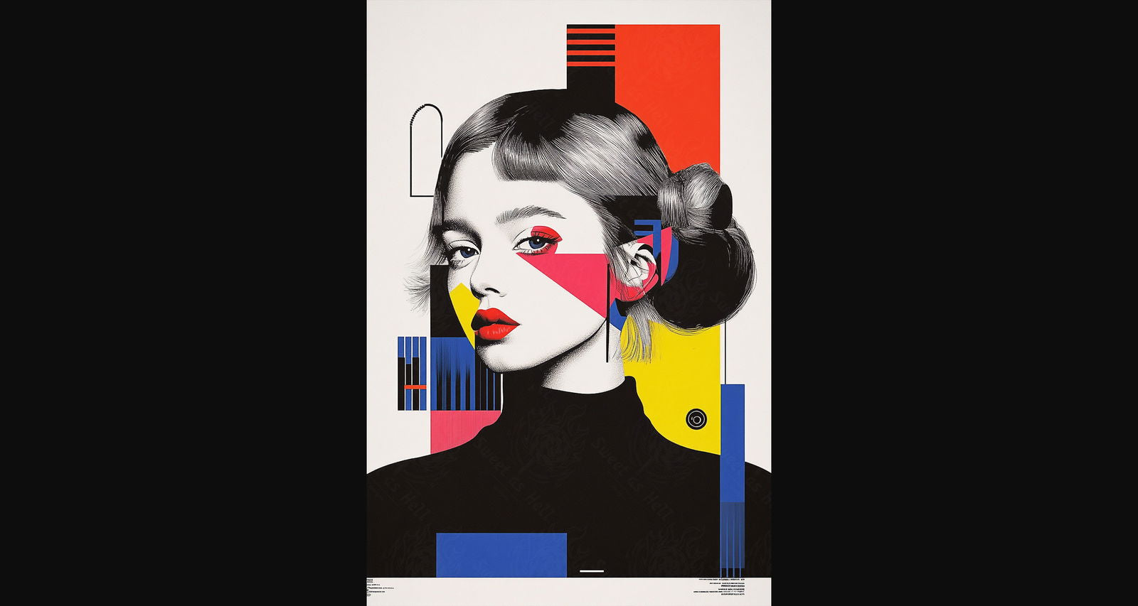Modern Art Styled Fashion Ad Photo 02 by 03 114 SN2614 - Sweet As Hell Designs