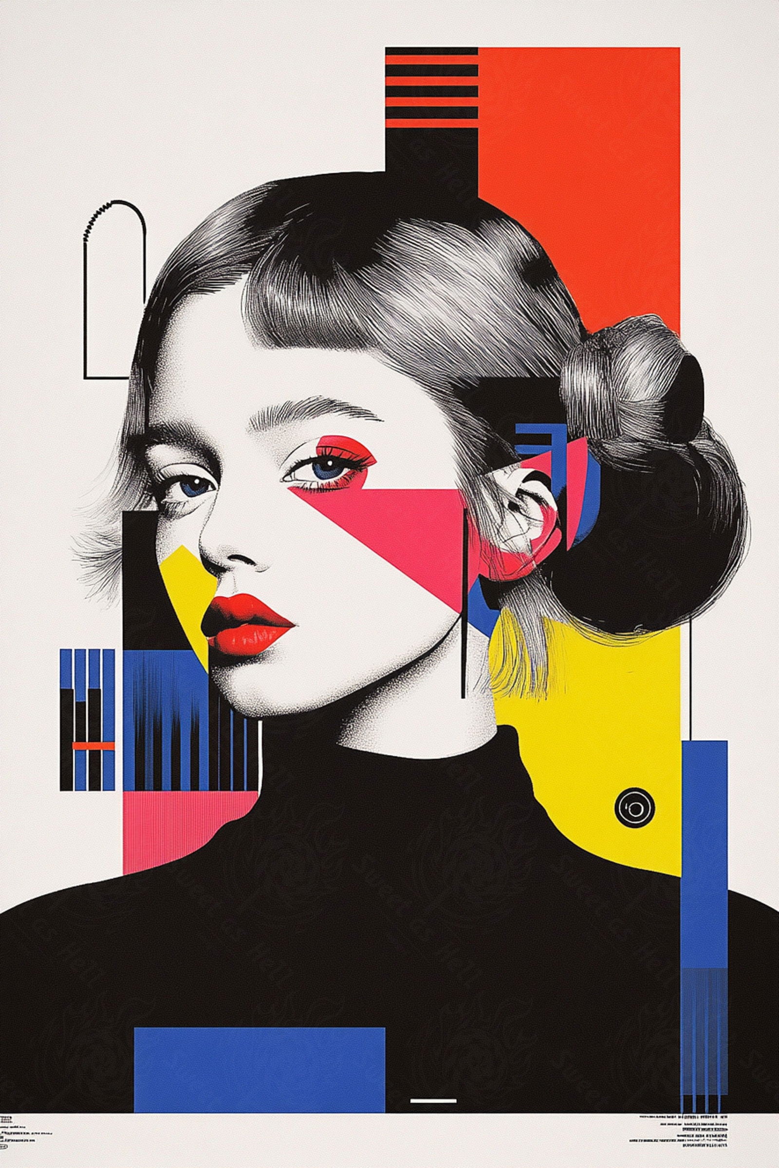 Modern Art Styled Fashion Ad Photo 02 by 03 114 SN2614 - Sweet As Hell Designs