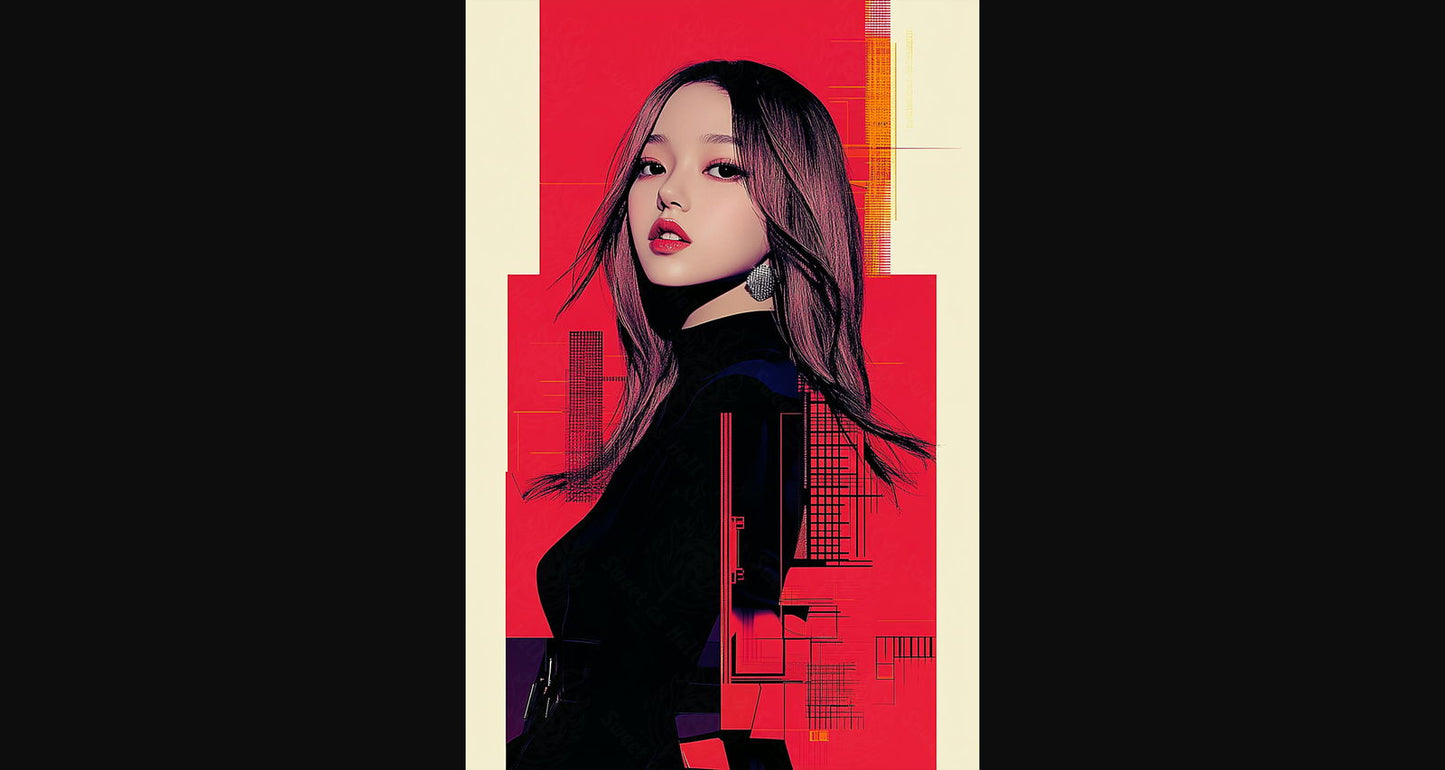 Modern Art Styled Fashion Ad Photo 02 by 03 127 SN2627 - Sweet As Hell Designs