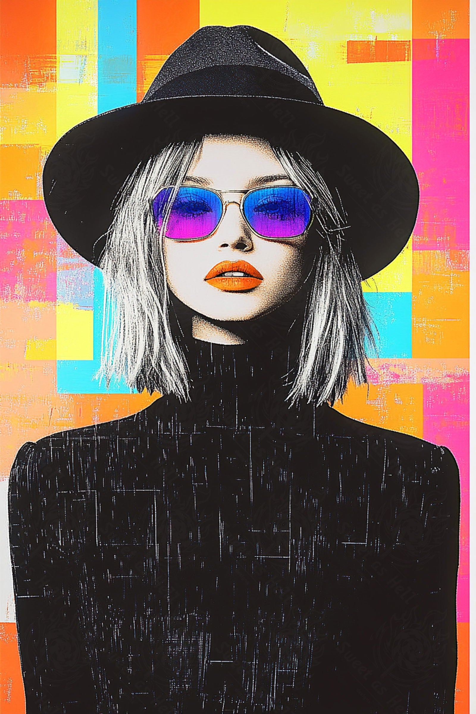 Modern Art Styled Fashion Ad Photo 02 by 03 129 SN2629 - Sweet As Hell Designs