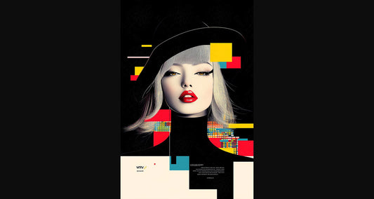 Modern Art Styled Fashion Ad Photo 02 by 03 131 SN2631 - Sweet As Hell Designs