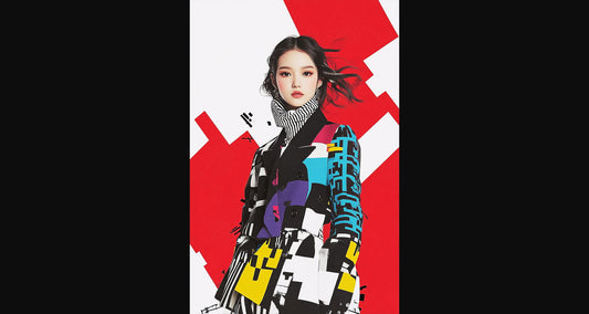 Modern Art Styled Fashion Ad Photo 02 by 03 142 SN2642 - Sweet As Hell Designs