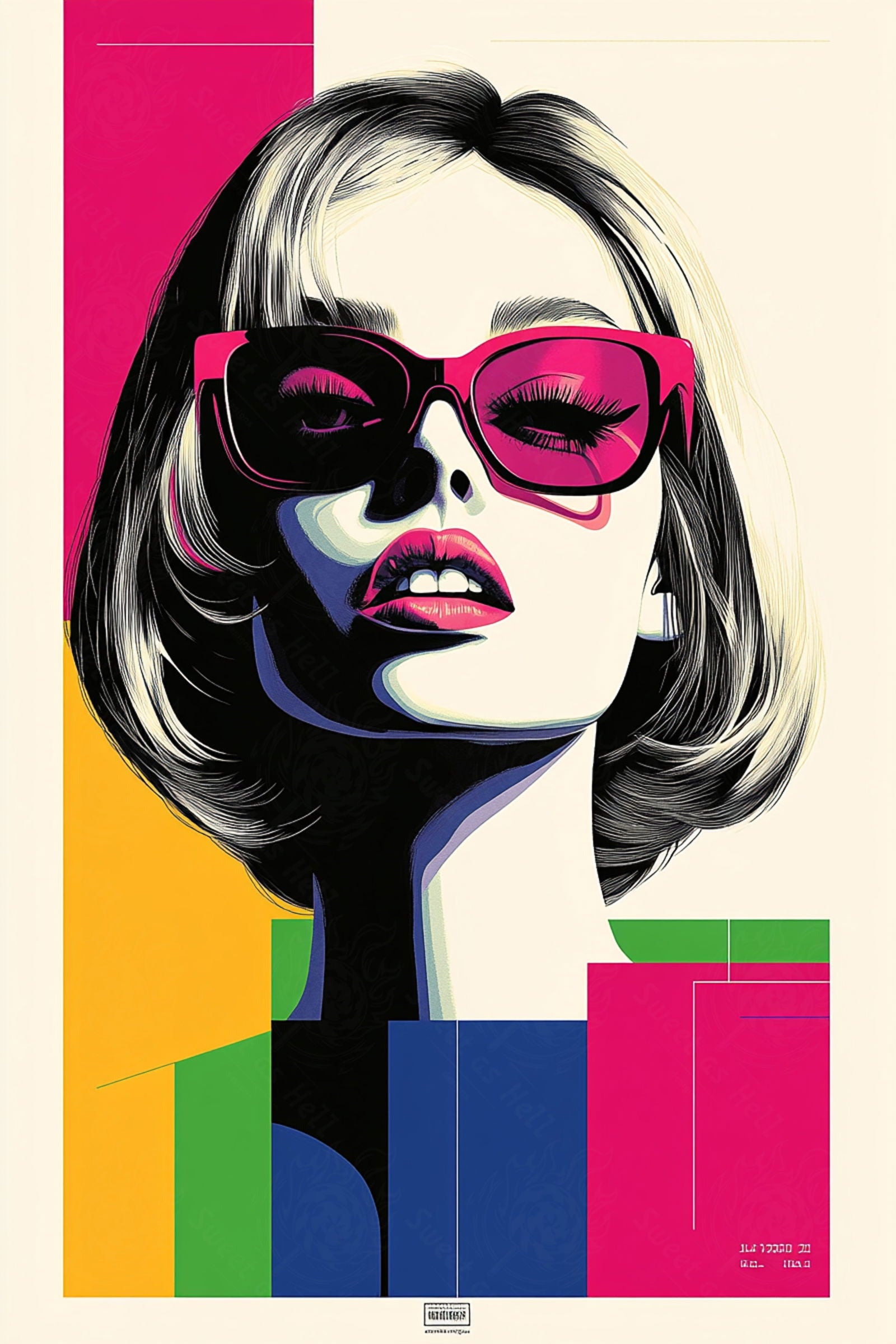 Modern Art Styled Fashion Ad Photo 02 by 03 151 SN2651 - Sweet As Hell Designs