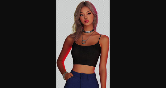Modern Art Styled Fashion Ad Photo With A Transparent Background 004 SN2831 - Sweet As Hell Designs