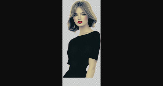 Modern Art Styled Fashion Ad Photo With A Transparent Background 008 SN2835 - Sweet As Hell Designs