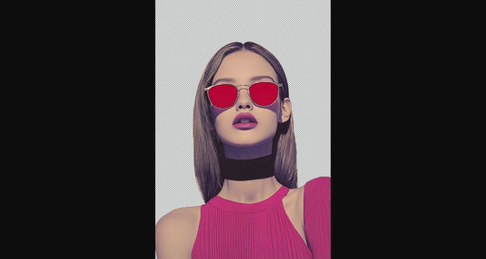 Modern Art Styled Fashion Ad Photo With A Transparent Background 013 SN2840 - Sweet As Hell Designs