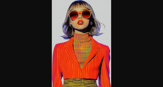 Modern Art Styled Fashion Ad Photo With A Transparent Background 017 SN2844 - Sweet As Hell Designs