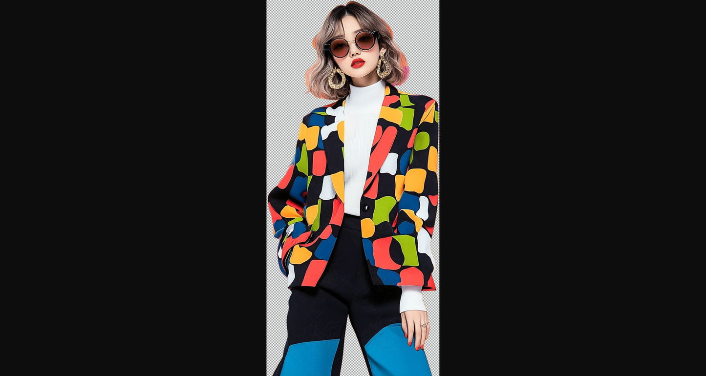 Modern Art Styled Fashion Ad Photo With A Transparent Background 020 SN2847 - Sweet As Hell Designs