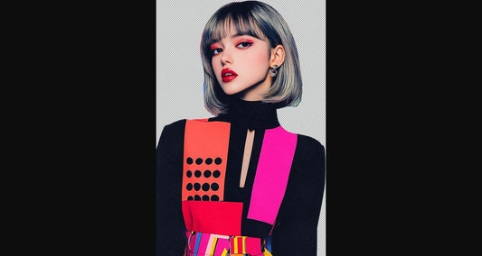 Modern Art Styled Fashion Ad Photo With A Transparent Background 037 SN2864 - Sweet As Hell Designs