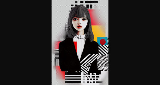 Modern Art Styled Fashion Ad Photo With A Transparent Background 040 SN2867 - Sweet As Hell Designs