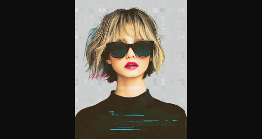 Modern Art Styled Fashion Ad Photo With A Transparent Background 041 SN2868 - Sweet As Hell Designs