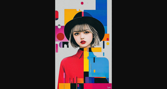 Modern Art Styled Fashion Ad Photo With A Transparent Background 043 SN2870 - Sweet As Hell Designs