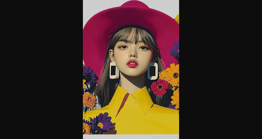 Modern Art Styled Fashion Ad Photo With A Transparent Background 049 SN2876 - Sweet As Hell Designs