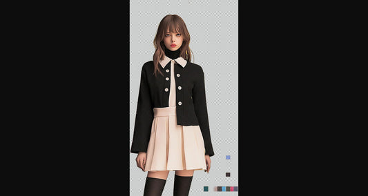 Modern Art Styled Fashion Ad Photo With A Transparent Background 055 SN2882 - Sweet As Hell Designs