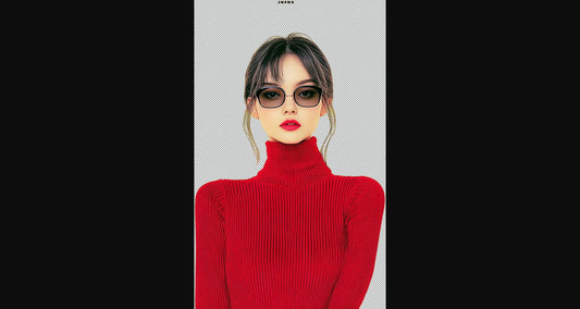 Modern Art Styled Fashion Ad Photo With A Transparent Background 065 SN2892 - Sweet As Hell Designs