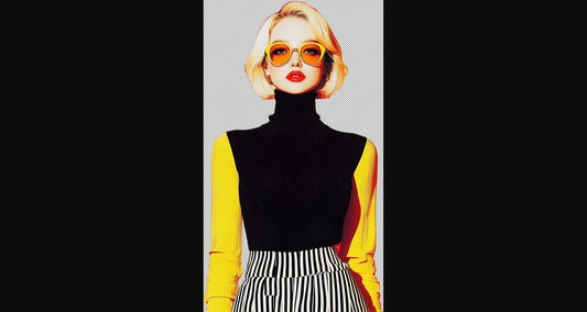 Modern Art Styled Fashion Ad Photo With A Transparent Background 071 SN2898 - Sweet As Hell Designs