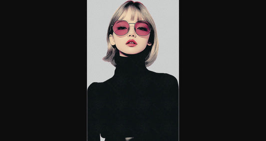 Modern Art Styled Fashion Ad Photo With A Transparent Background 084 SN2911 - Sweet As Hell Designs