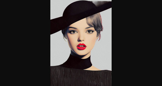 Modern Art Styled Fashion Ad Photo With A Transparent Background 088 SN2915 - Sweet As Hell Designs