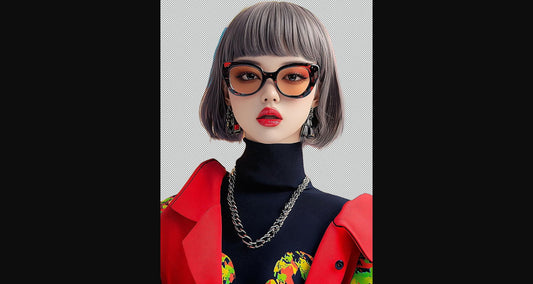 Modern Art Styled Fashion Ad Photo With A Transparent Background 107 SN2934 - Sweet As Hell Designs