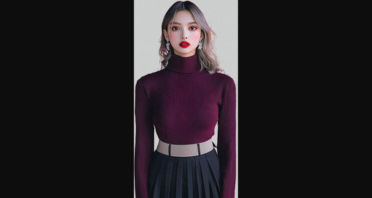 Modern Art Styled Fashion Ad Photo With A Transparent Background 111 SN2938 - Sweet As Hell Designs