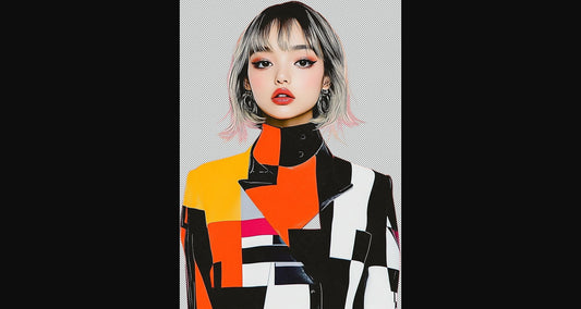 Modern Art Styled Fashion Ad Photo With A Transparent Background 132 SN2959 - Sweet As Hell Designs