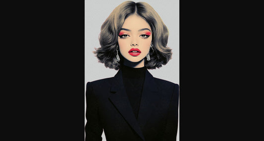 Modern Art Styled Fashion Ad Photo With A Transparent Background 138 SN2965 - Sweet As Hell Designs