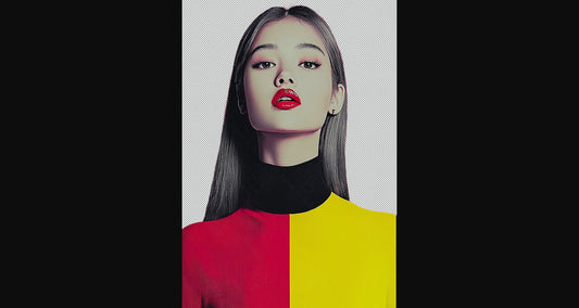 Modern Art Styled Fashion Ad Photo With A Transparent Background 142 SN2969 - Sweet As Hell Designs