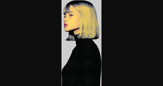 Modern Art Styled Fashion Ad Photo With A Transparent Background 145 SN2972 - Sweet As Hell Designs