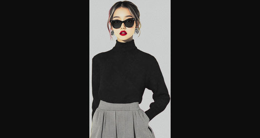 Modern Art Styled Fashion Ad Photo With A Transparent Background 164 SN2991 - Sweet As Hell Designs