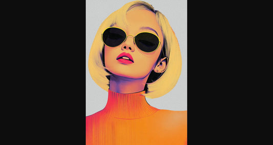Modern Art Styled Fashion Ad Photo With A Transparent Background 167 SN2994 - Sweet As Hell Designs