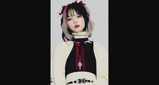 Modern Art Styled Fashion Ad Photo With A Transparent Background 175 SN3002 - Sweet As Hell Designs