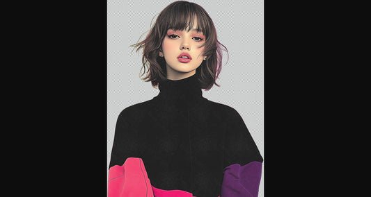 Modern Art Styled Fashion Ad Photo With A Transparent Background 177 SN3004 - Sweet As Hell Designs