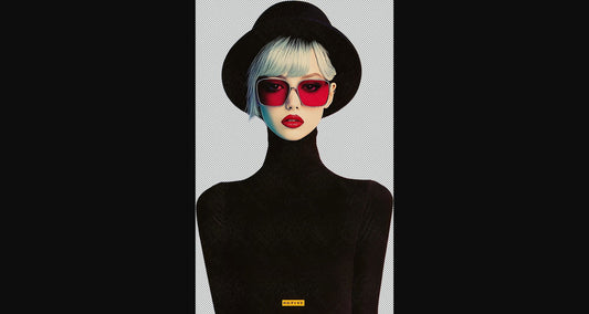 Modern Art Styled Fashion Ad Photo With A Transparent Background 179 SN3006 - Sweet As Hell Designs