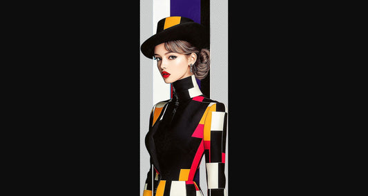 Modern Art Styled Fashion Ad Photo With A Transparent Background 184 SN3011 - Sweet As Hell Designs