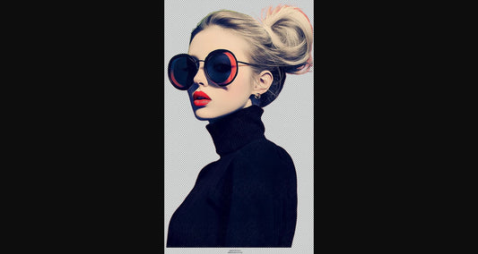 Modern Art Styled Fashion Ad Photo With A Transparent Background 187 SN3014 - Sweet As Hell Designs