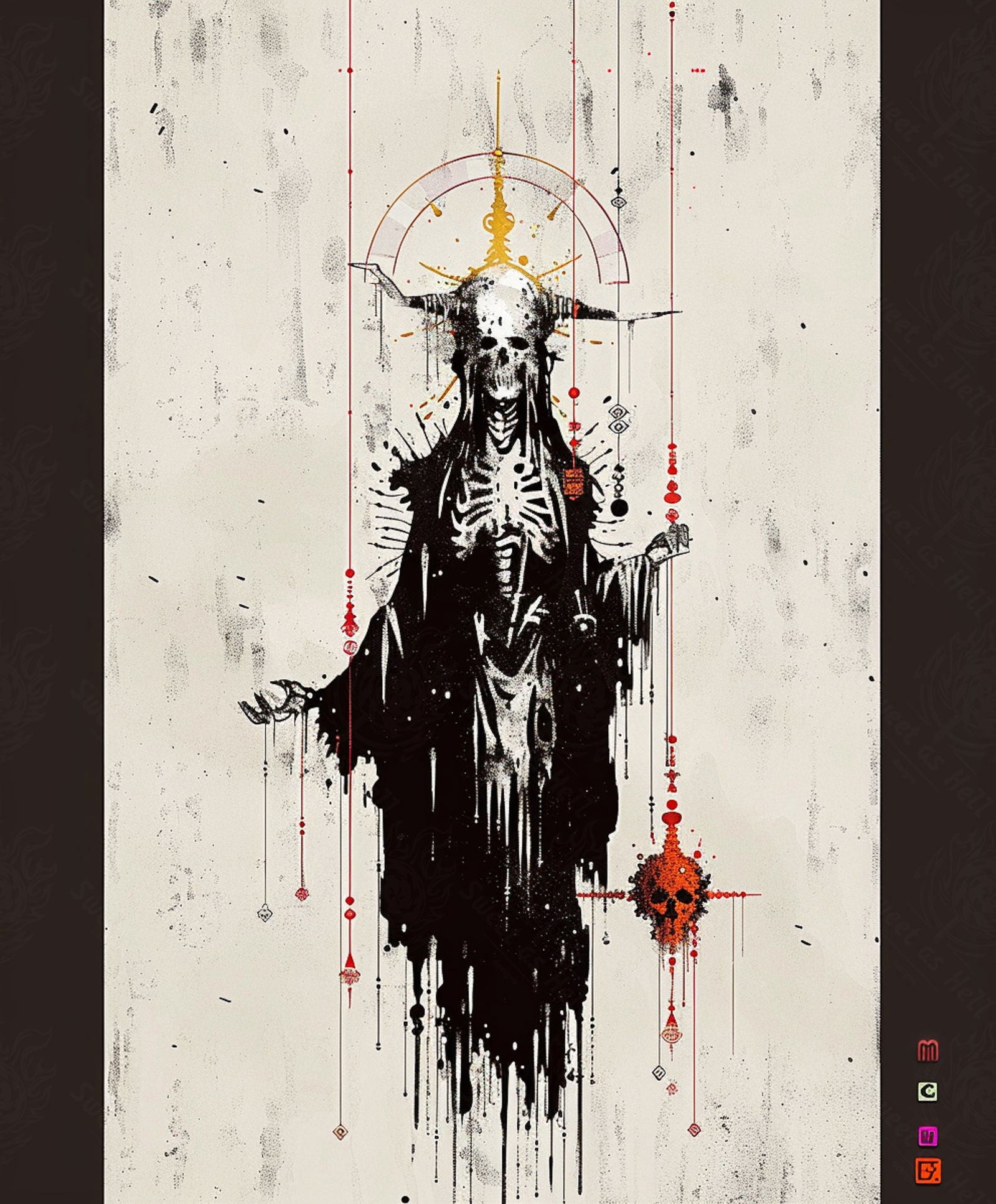 Mother Muerte 04 by 05 027 SN1875 - Sweet As Hell Designs