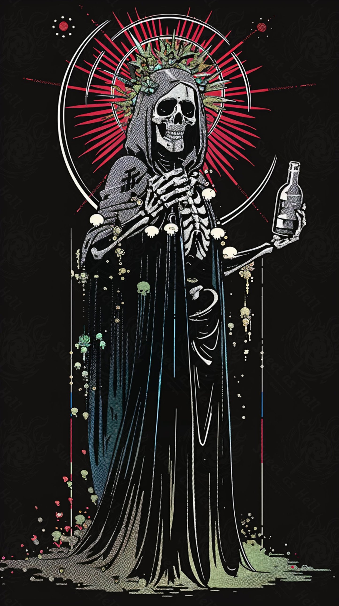 Mother Muerte 09 by 16 112 SN2032 - Sweet As Hell Designs