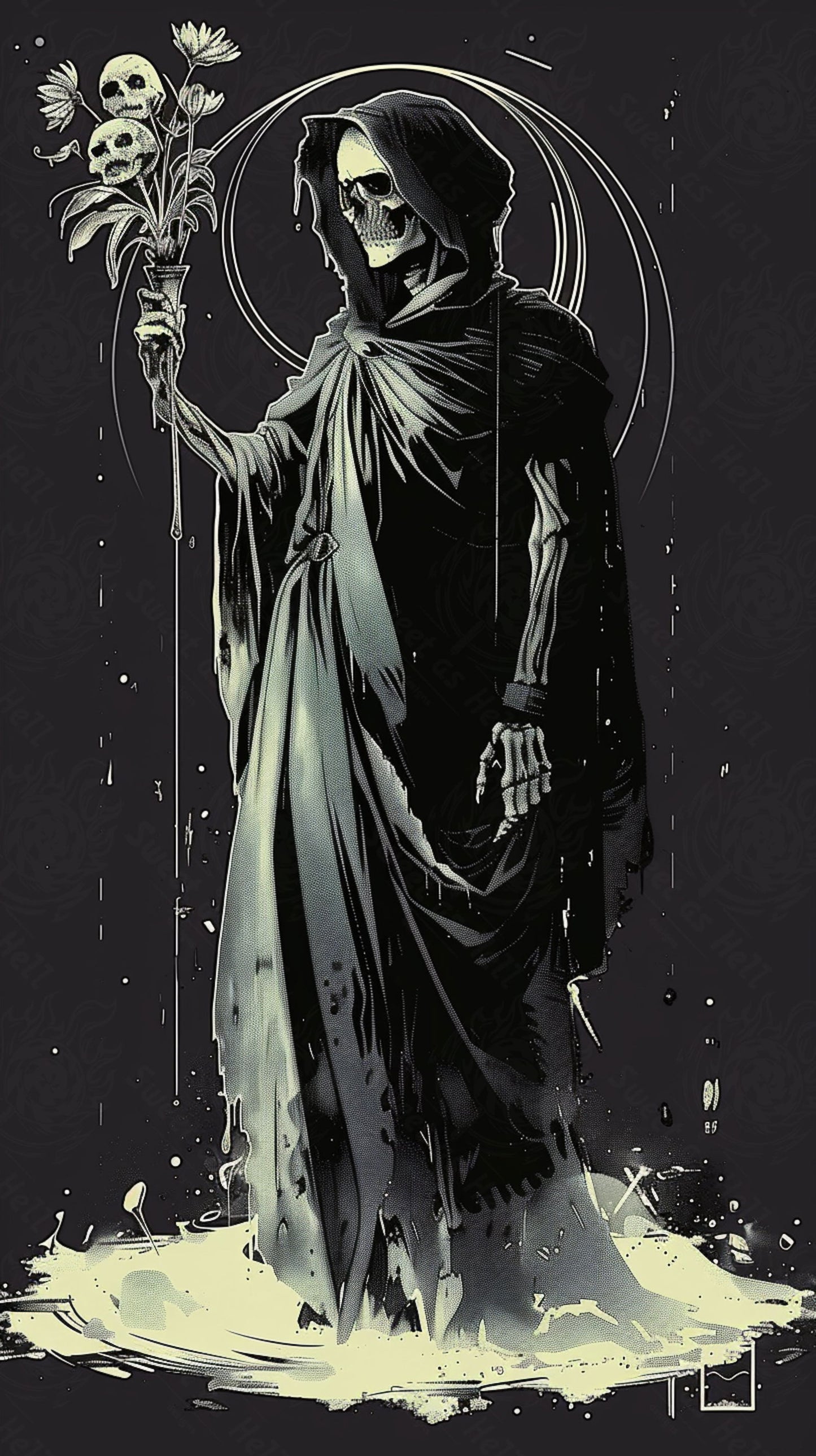 Mother Muerte 09 by 16 124 SN2044 - Sweet As Hell Designs
