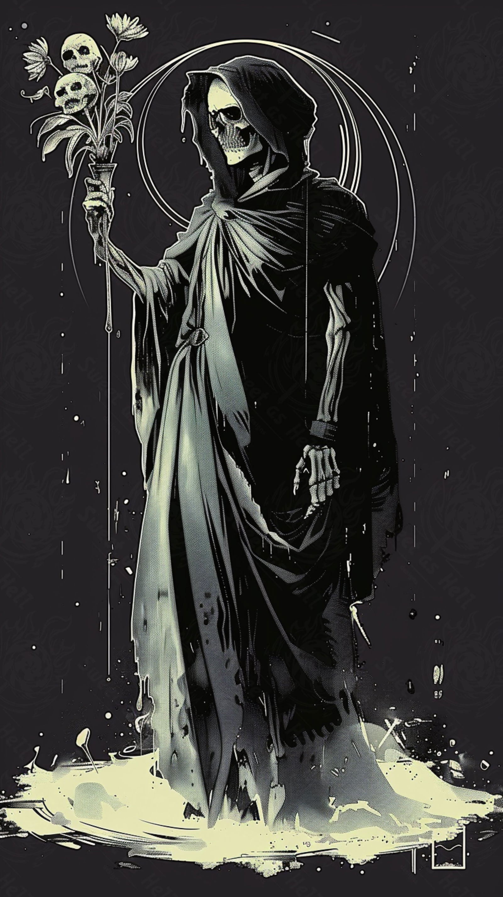 Mother Muerte 09 by 16 124 SN2044 - Sweet As Hell Designs