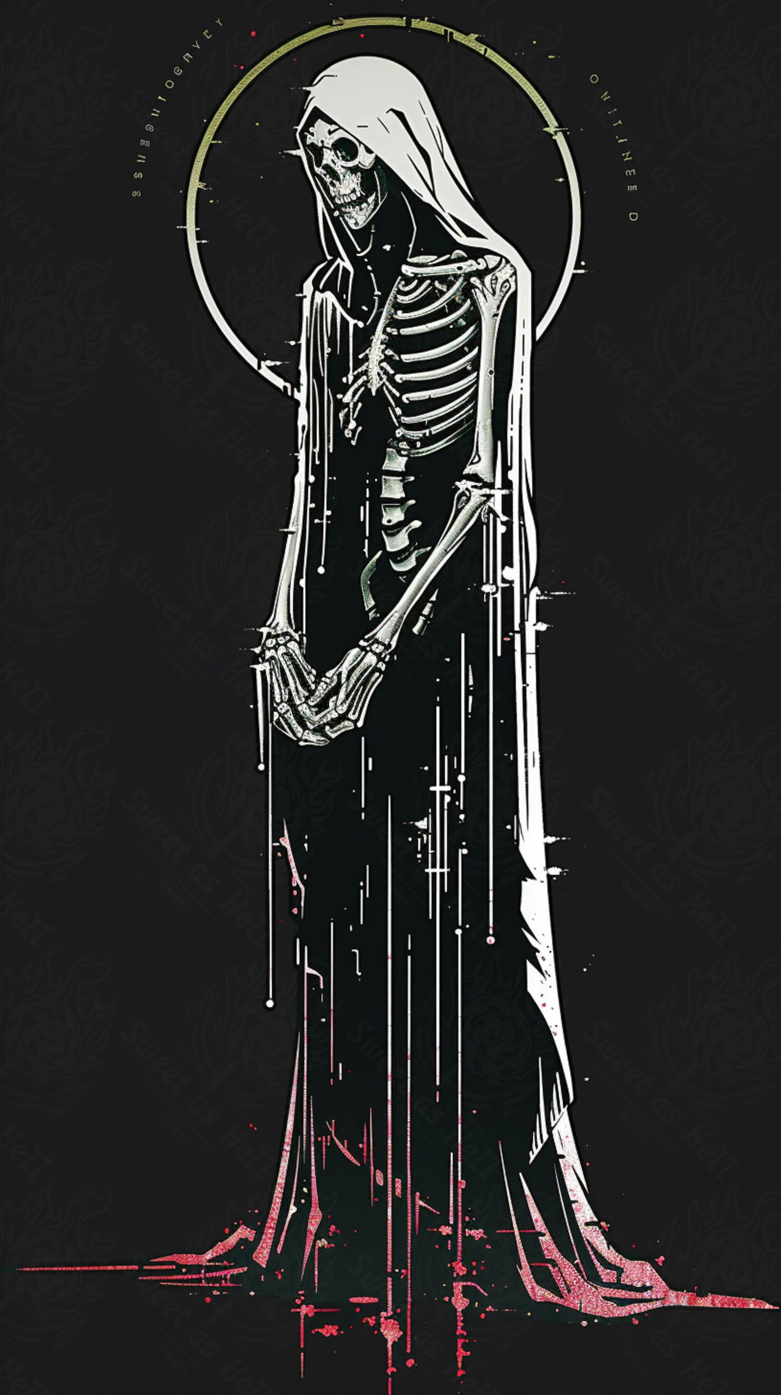 Mother Muerte 09 by 16 156 SN2076 - Sweet As Hell Designs