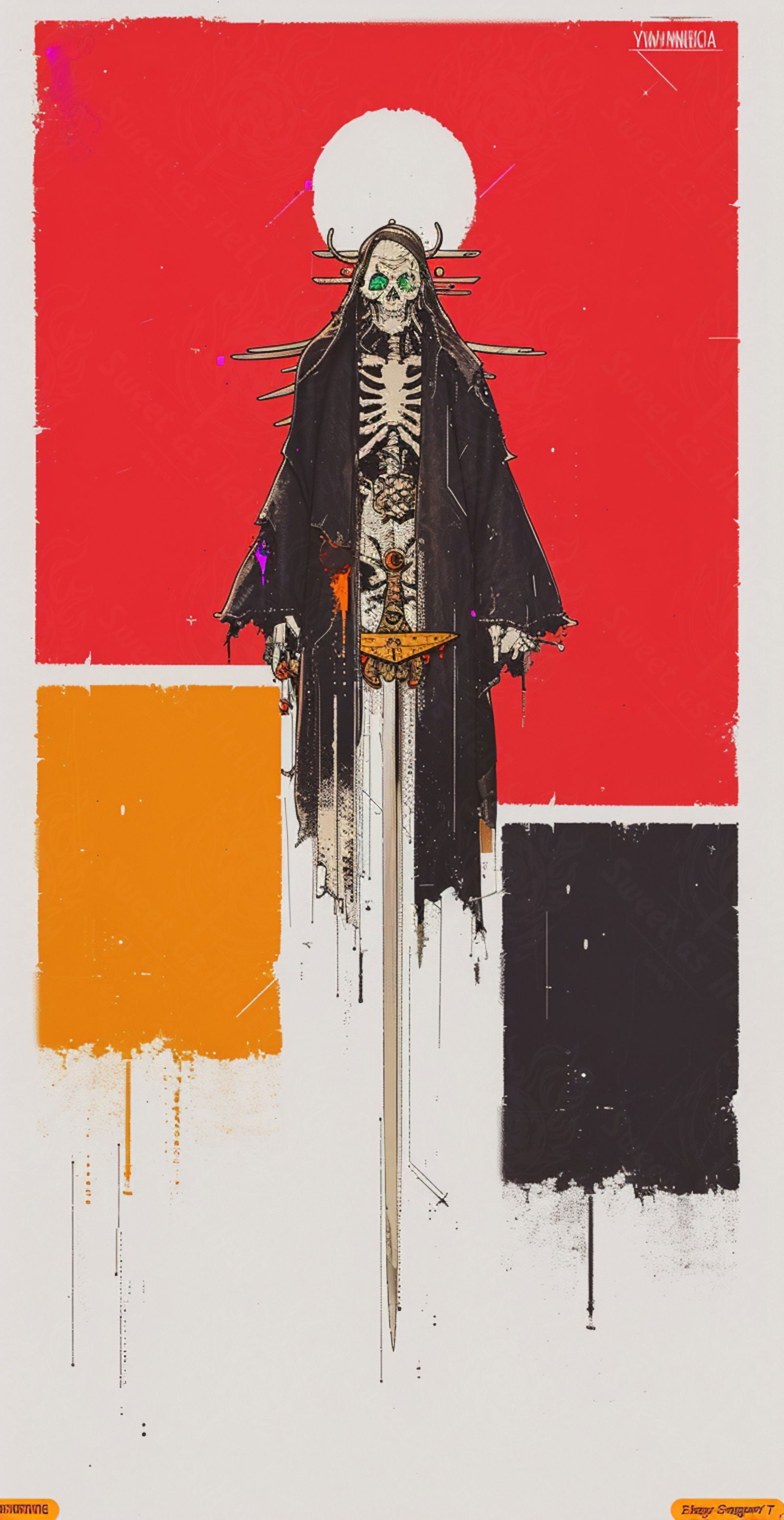 Mother Muerte 09 by 16 200 SN2120 - Sweet As Hell Designs