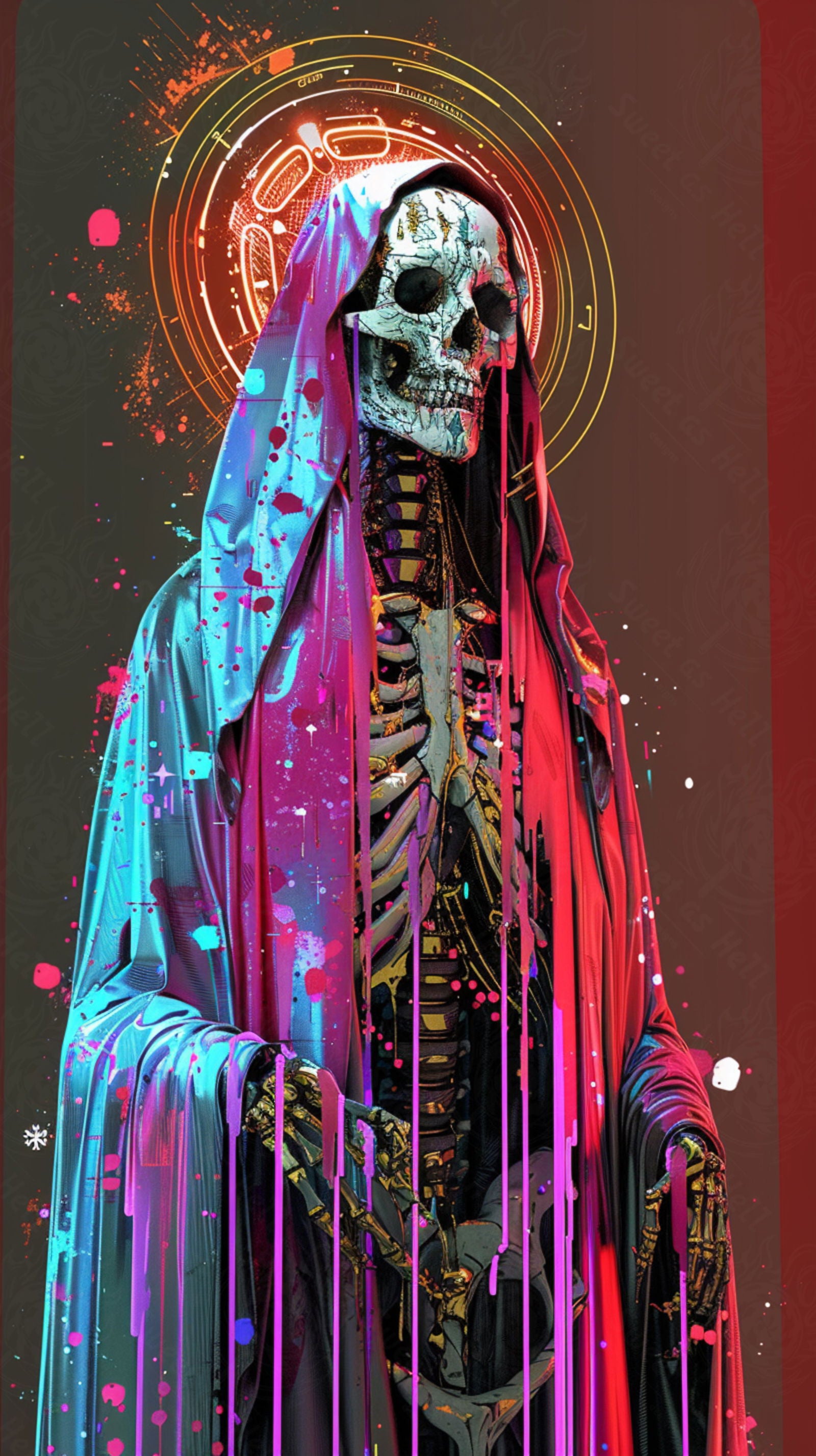 Mother Muerte 09 by 16 207 SN2127 - Sweet As Hell Designs