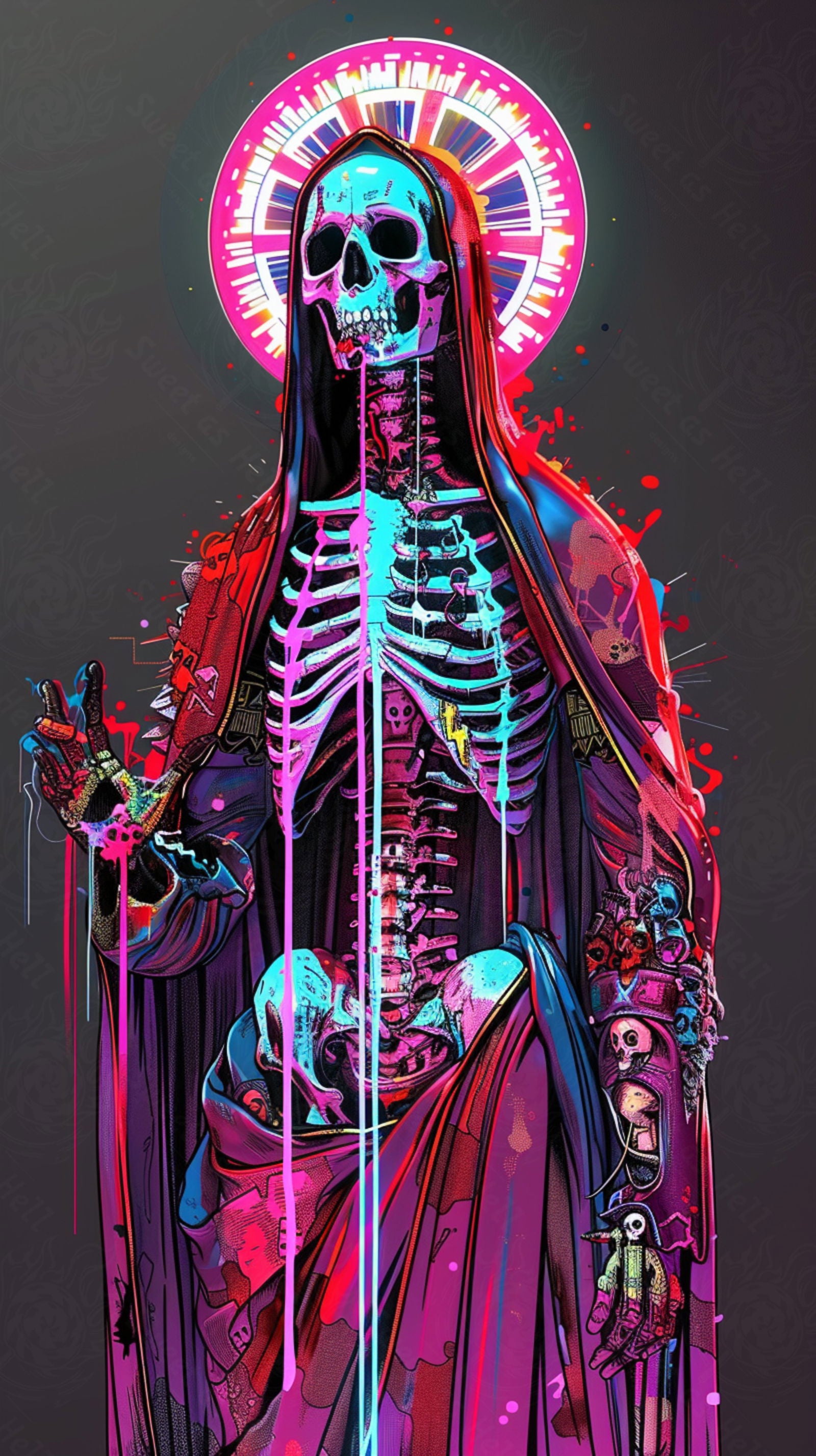 Mother Muerte 09 by 16 208 SN2128 - Sweet As Hell Designs