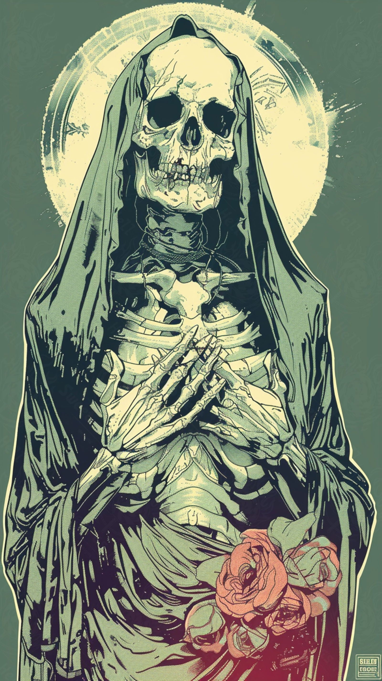 Mother Muerte 09 by 16 240 SN2160 - Sweet As Hell Designs