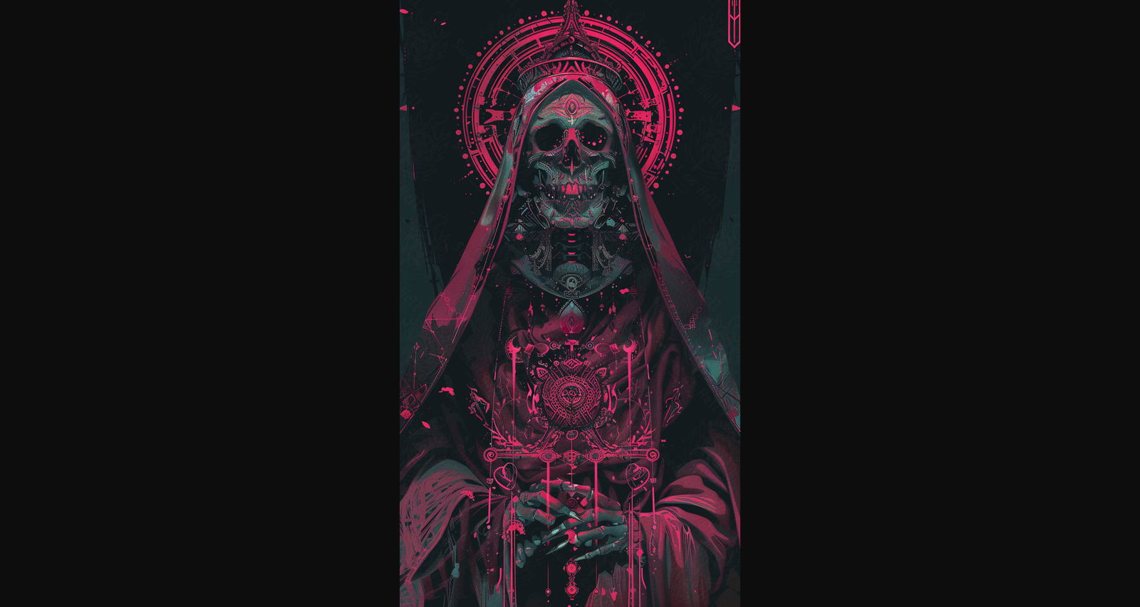 Mother Muerte 09 by 16 348 SN2268 - Sweet As Hell Designs