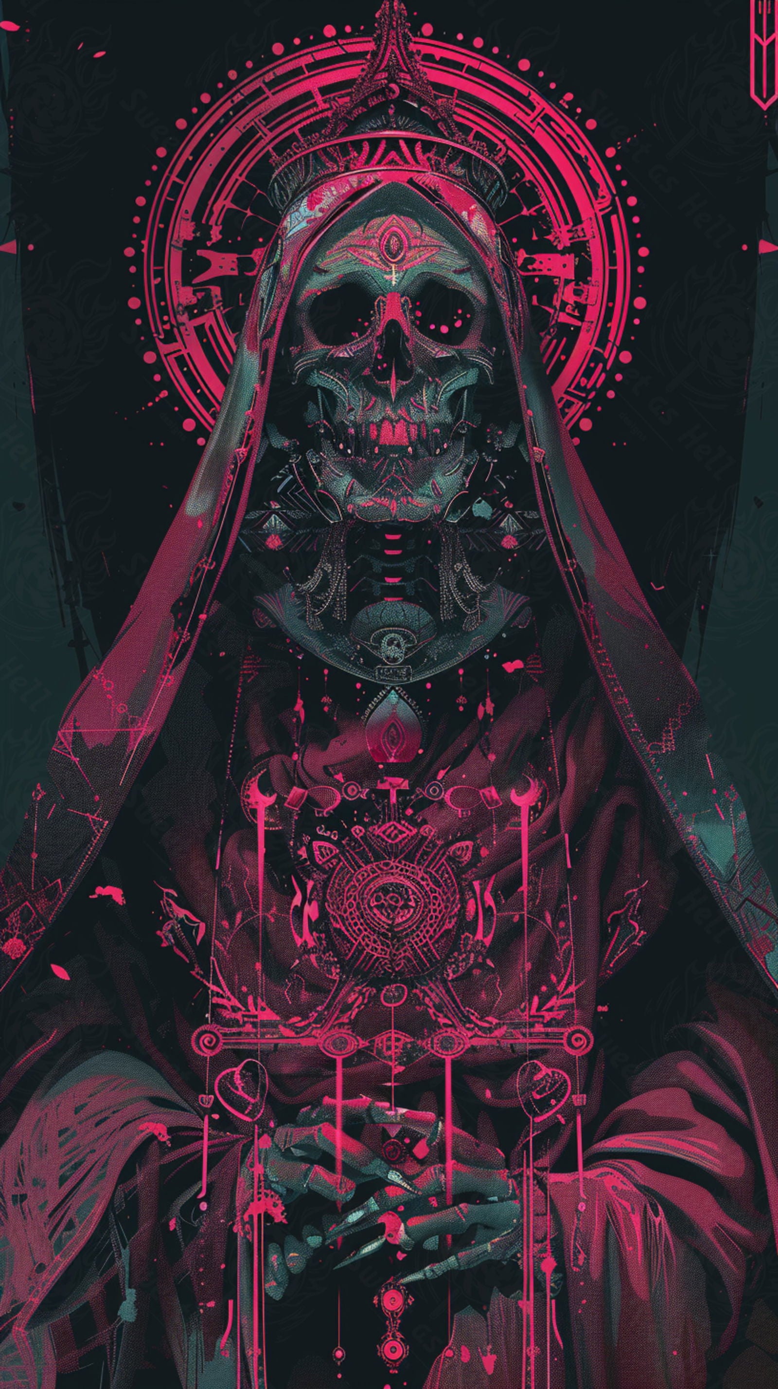 Mother Muerte 09 by 16 348 SN2268 - Sweet As Hell Designs