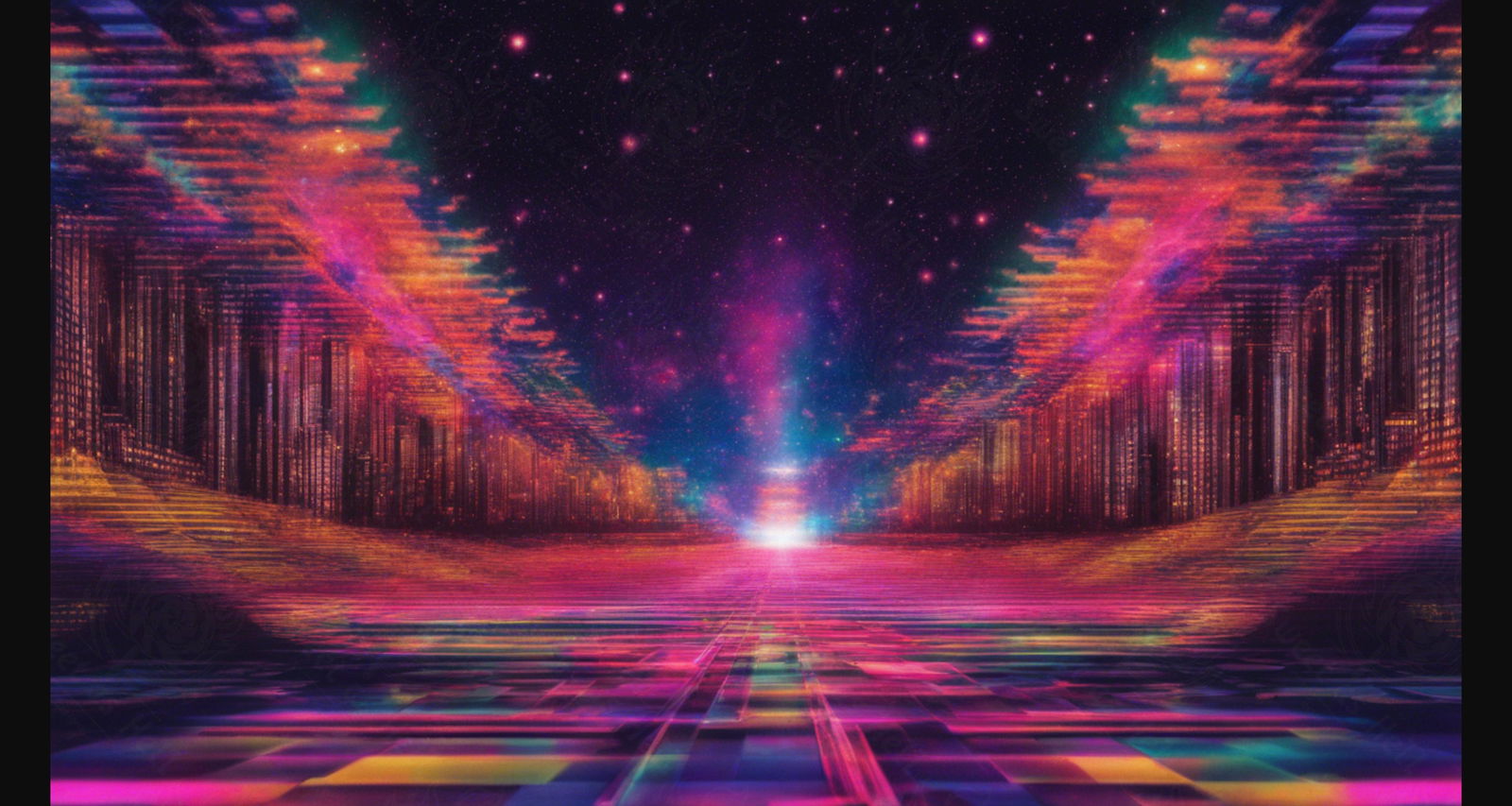 One Point Perspective Abstract Background With Motion Blur 16 by 9 0004 SN931 - Sweet As Hell Designs